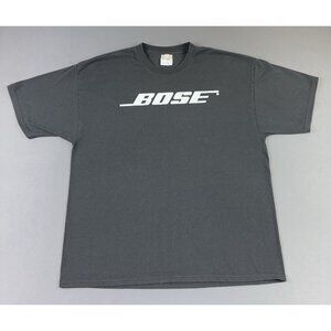 Vintage Y2K Bose Sound Audio Promo Black Shirt XL Spell Out Logo Rare